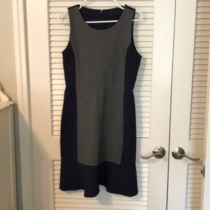 J.Crew Navy & Grey tulip hem dress, size 8